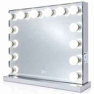 7seas Premiere Pro Max Chrome LED Hollywood Mirror