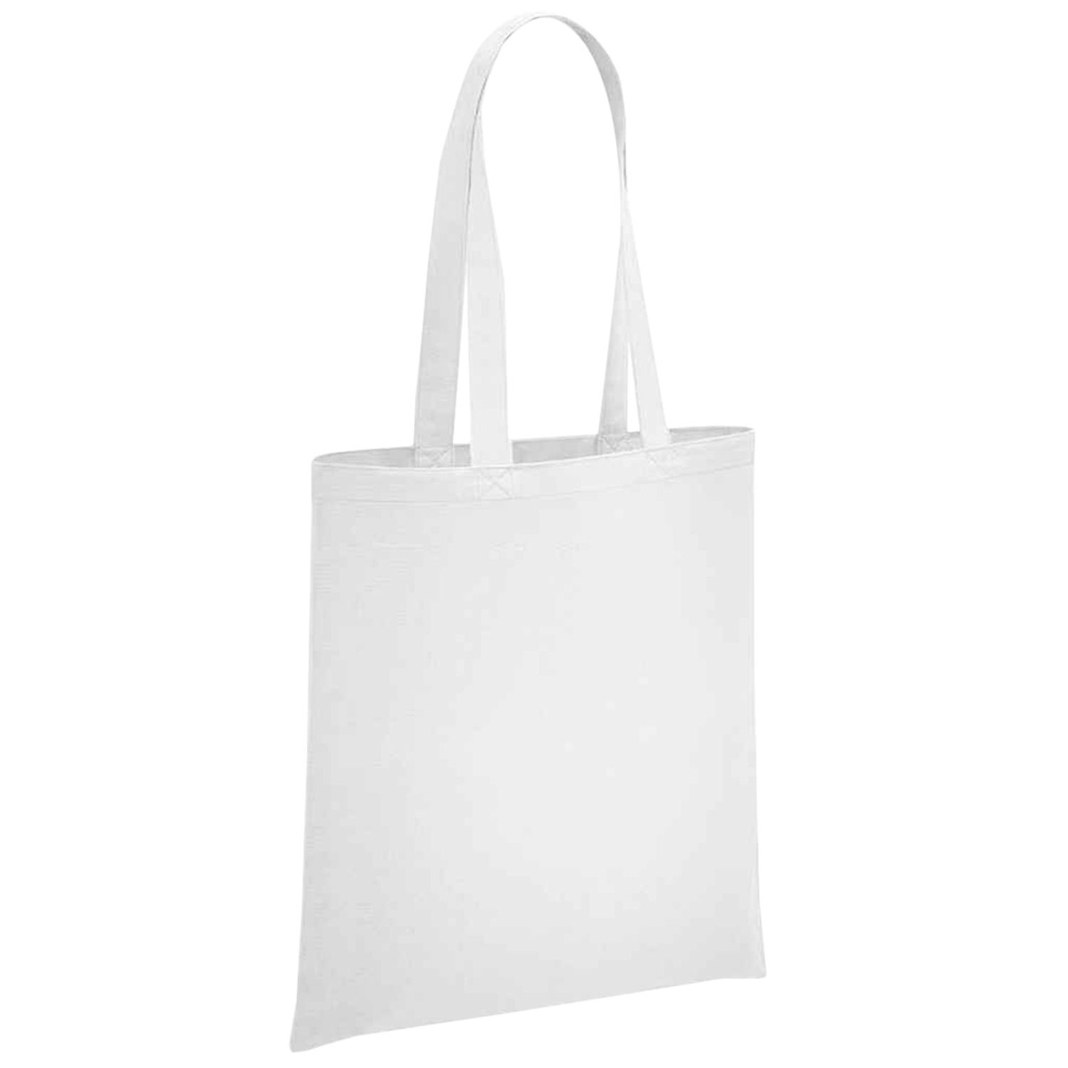 Brand Lab Organic Cotton Long Handle Shopper Bag - White