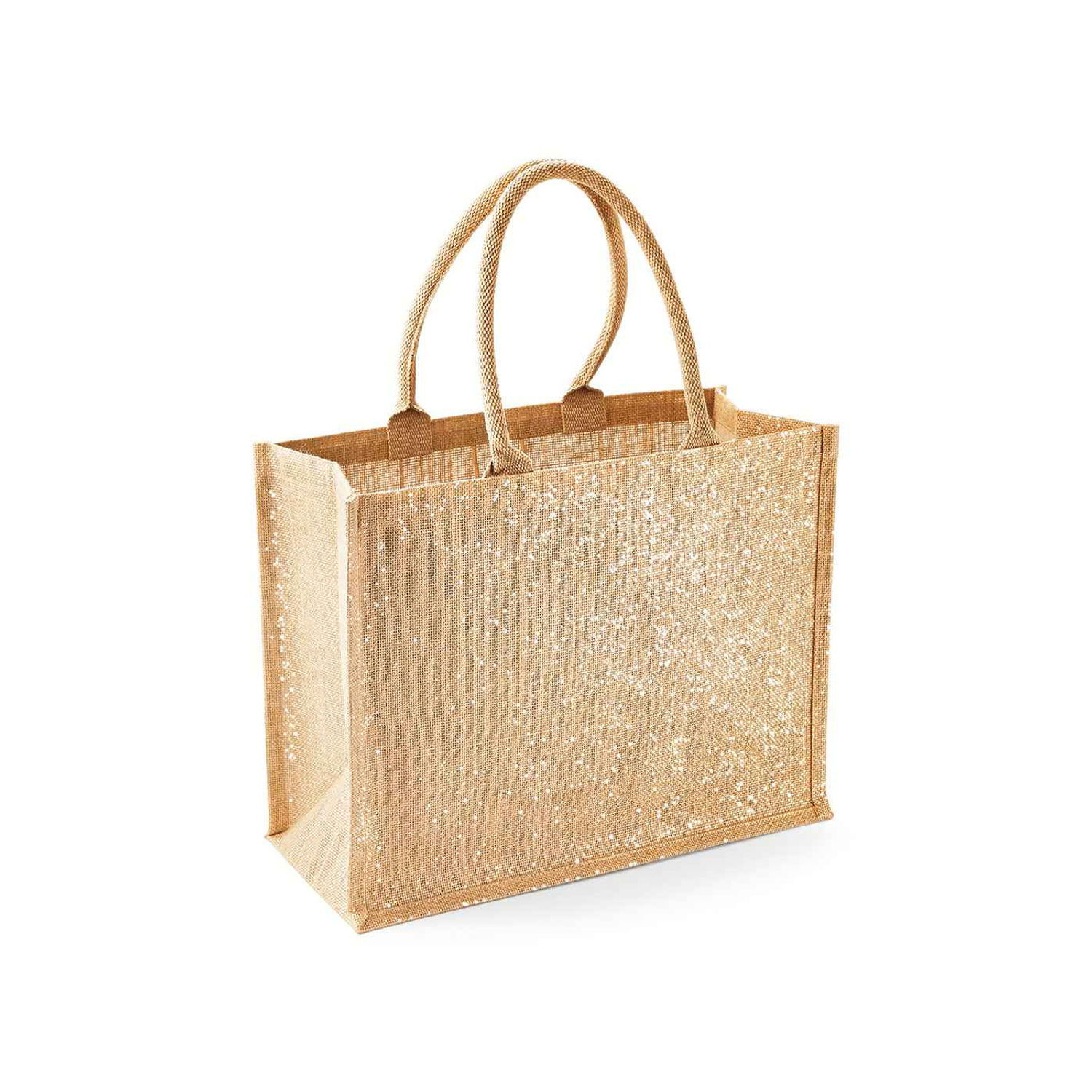 Westford Mill Shimmer Jute Shopper A - Natural Gold