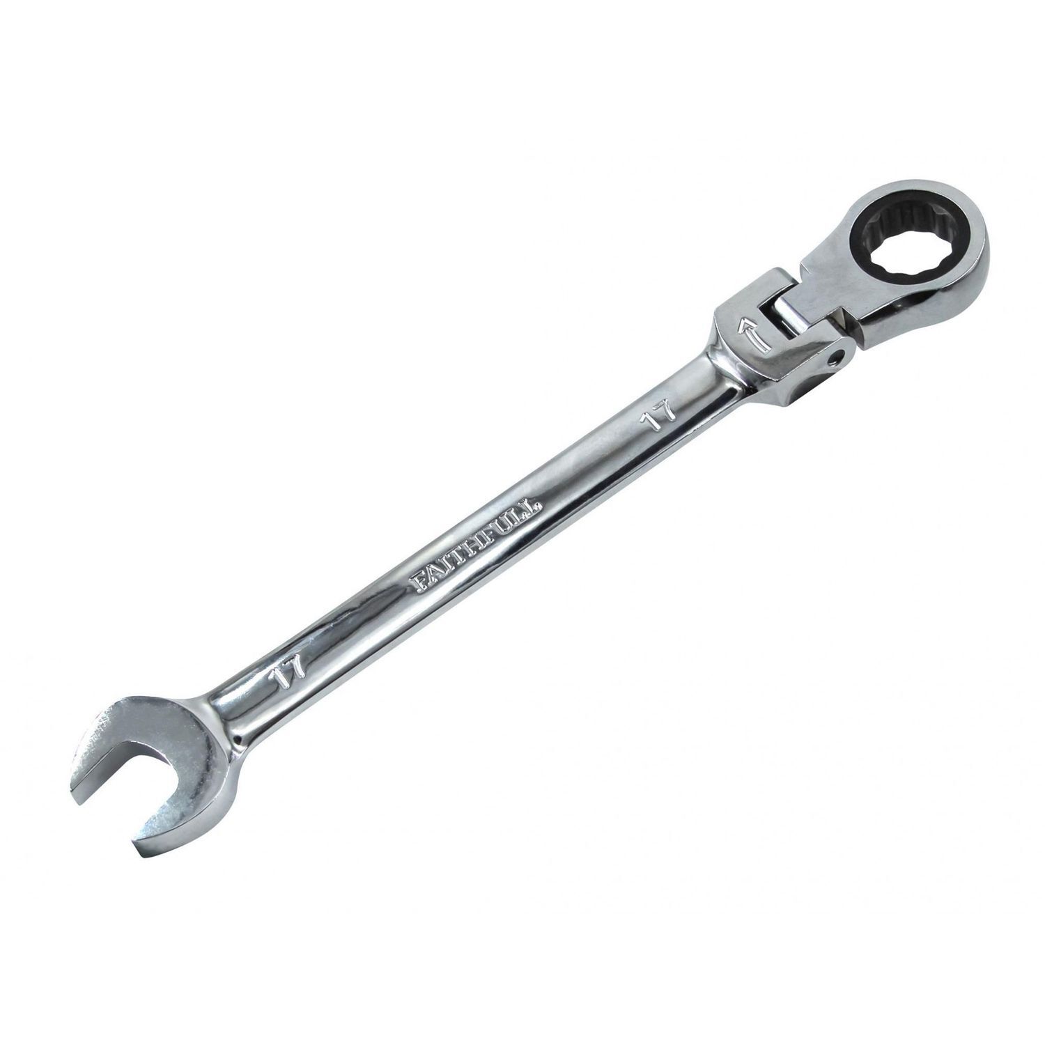 Faithfull Flex Head Ratchet Combination Spanner C - Multi Colour