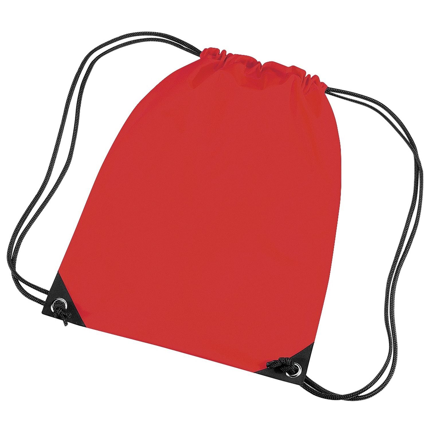 Bagbase Premium Gymsac Water Resistant Bag (11 Litres) (Pack Of 2) B - Bright Red