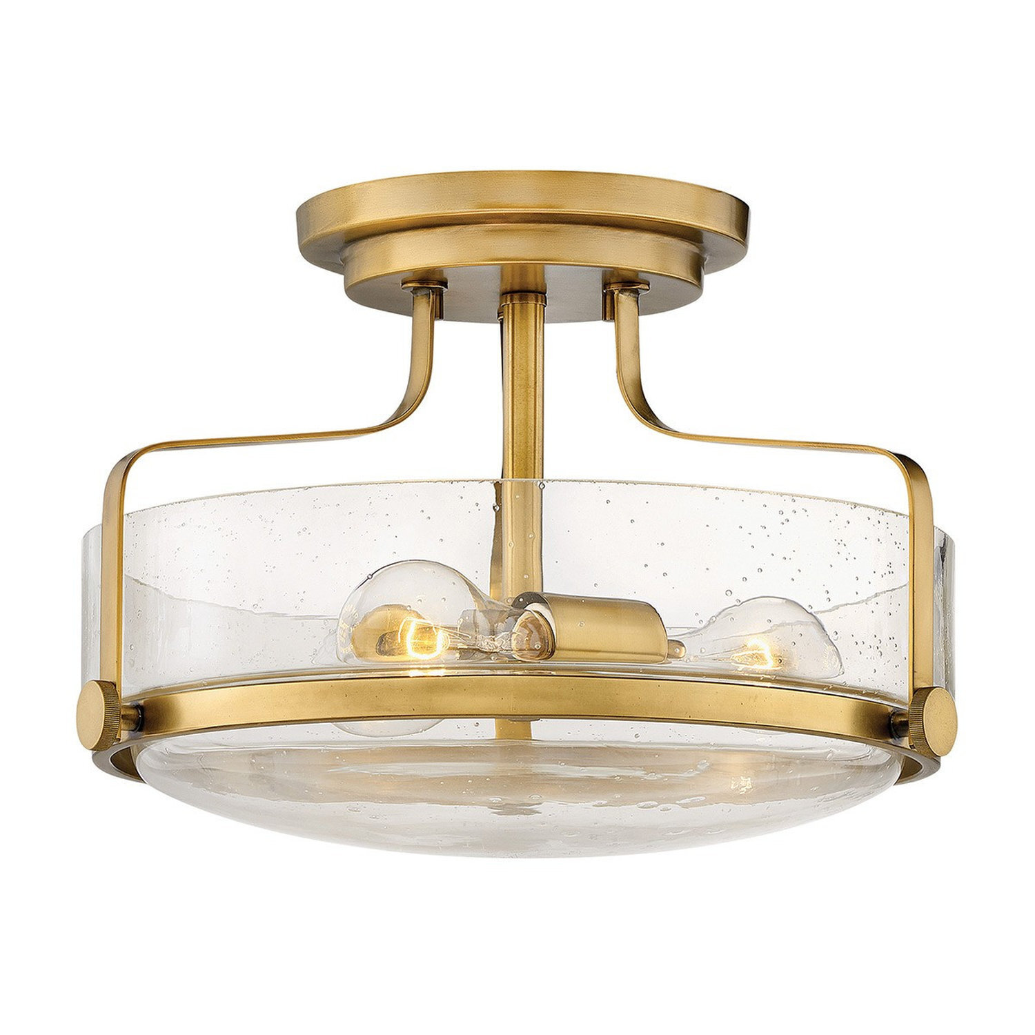 Hinkley Harper Semi-Flush Ceiling Lamp, Ø 37 Cm, Antique Brass - Image 3