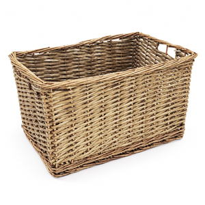 Large Handmade Open Top Wicker Hamper Gift Storage Basket