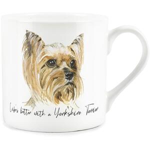 Yorkshire Terrier Portrait Bone China Mug