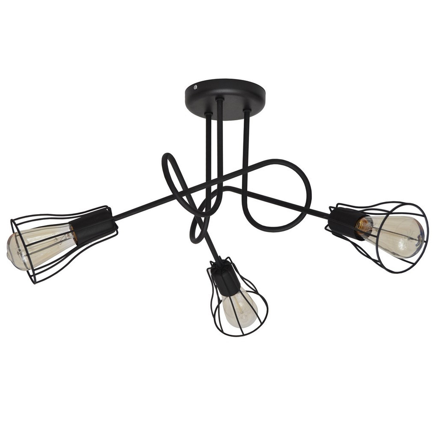 Helam Lighting Oxford Ceiling Light Black