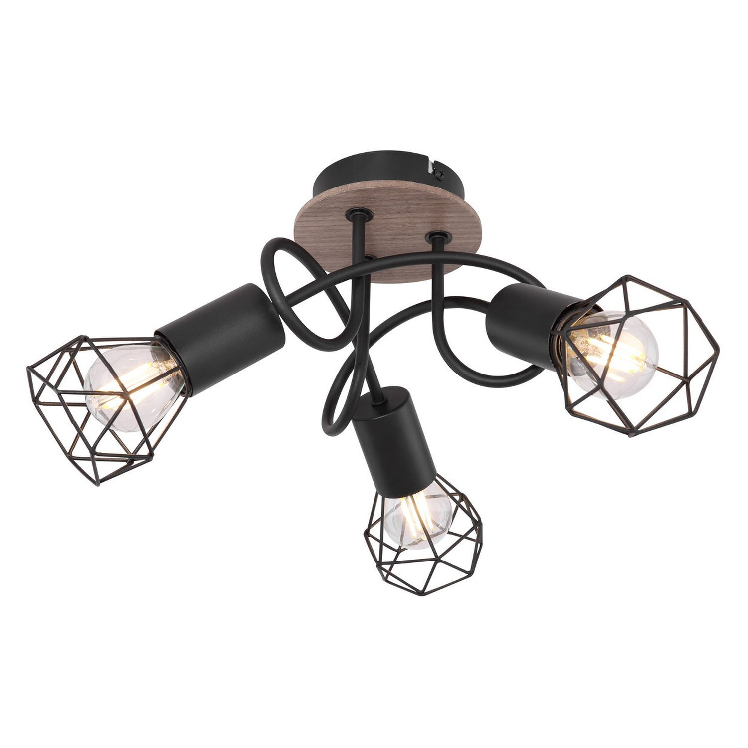 Globo Lighting Xara Ceiling Light Black