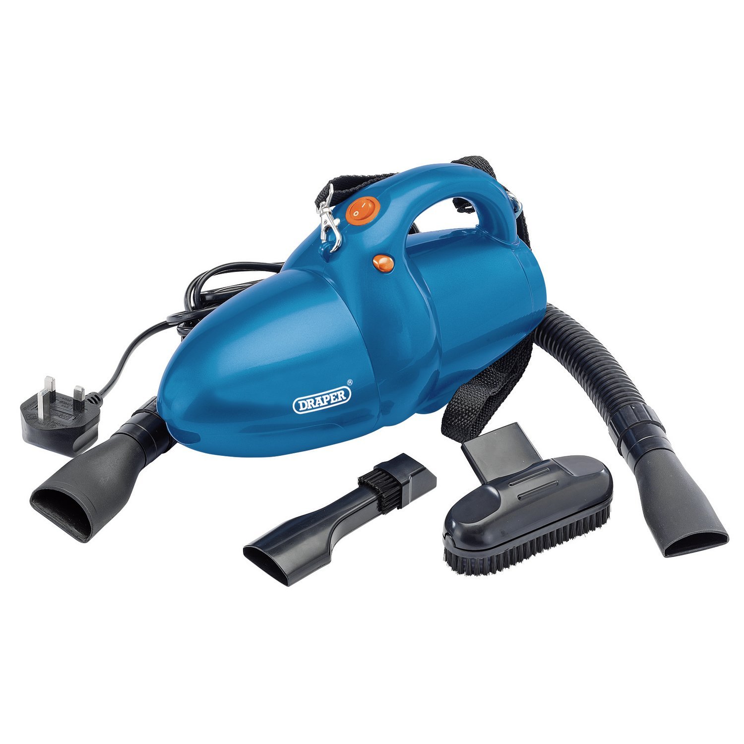 Image of Draper 230V 600W Hand Held Vacuum Cleaner - Blue