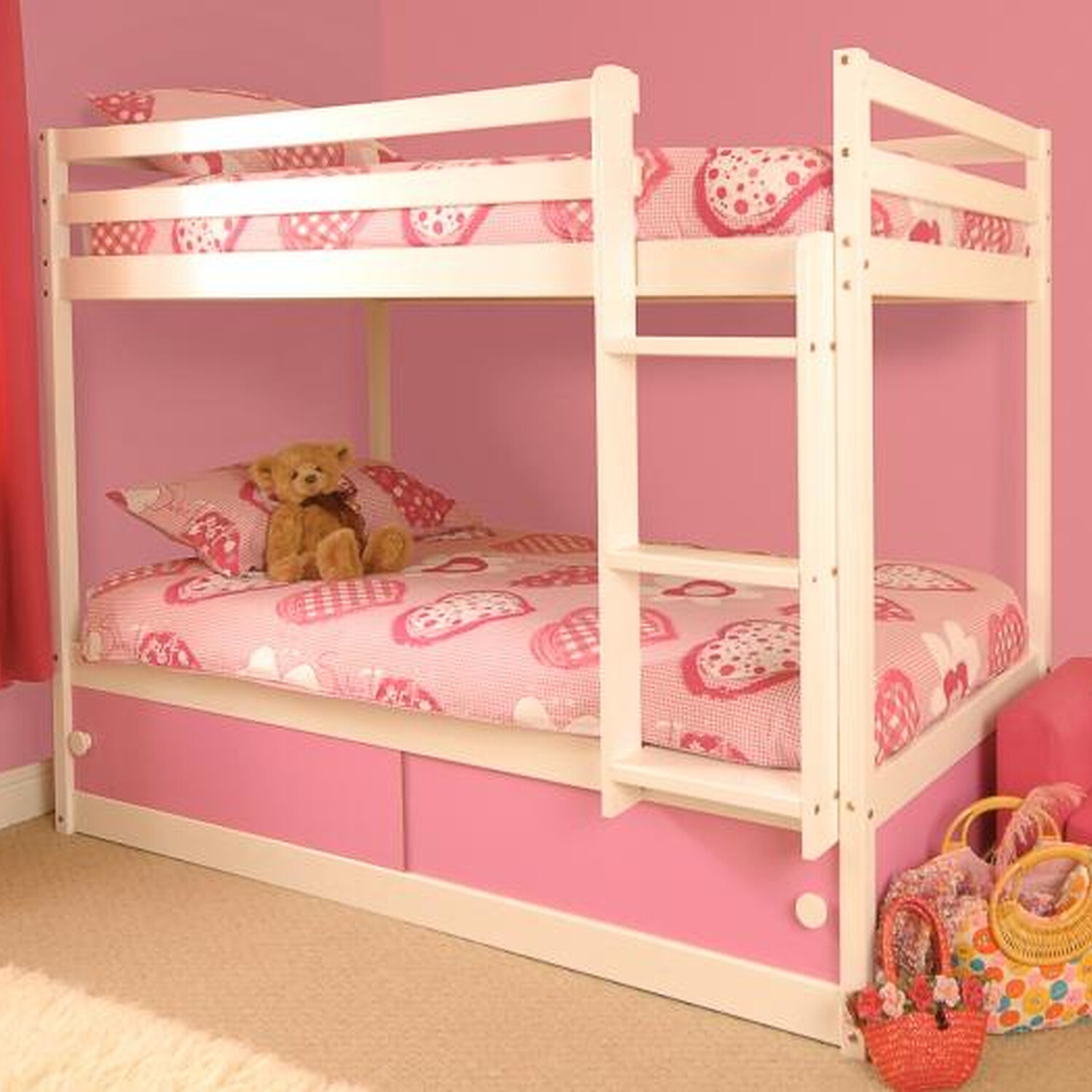 Slide Storage Bunk In Pink - Pink
