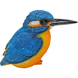 Large Kingfisher Bird Garden Ornament Realistic Animal Outdoor Statue