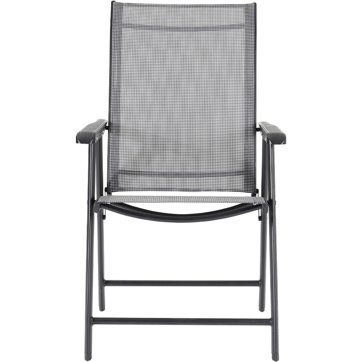 Black Folding Garden Chair Set - Black 4