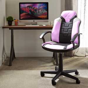Pink/Black X Rocker Saturn Esport Gaming Chair shot 1170615