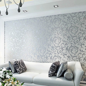 Floral Embossed Damask 3D Wallpaper Roll