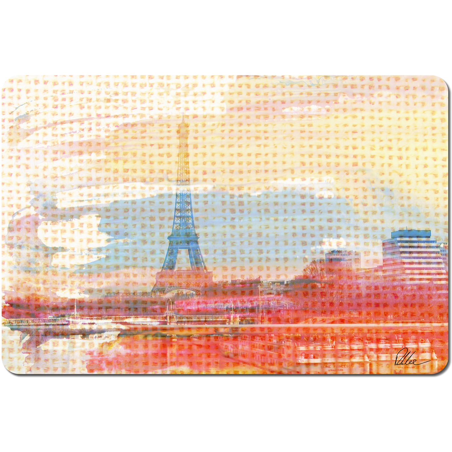 Image of Hessian Paris Placemat - Red