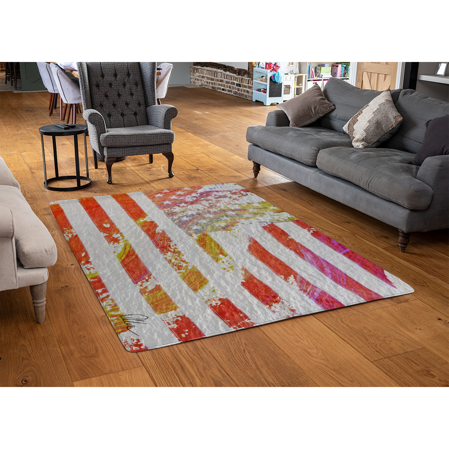 American Flag Flare Rug