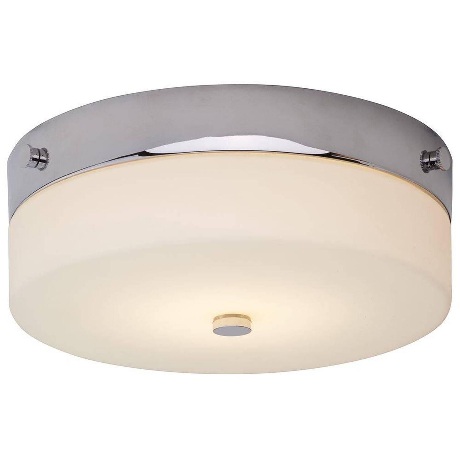 Tamar 1 Light Medium Flush Light - Polished Chrome - Polished Chrome