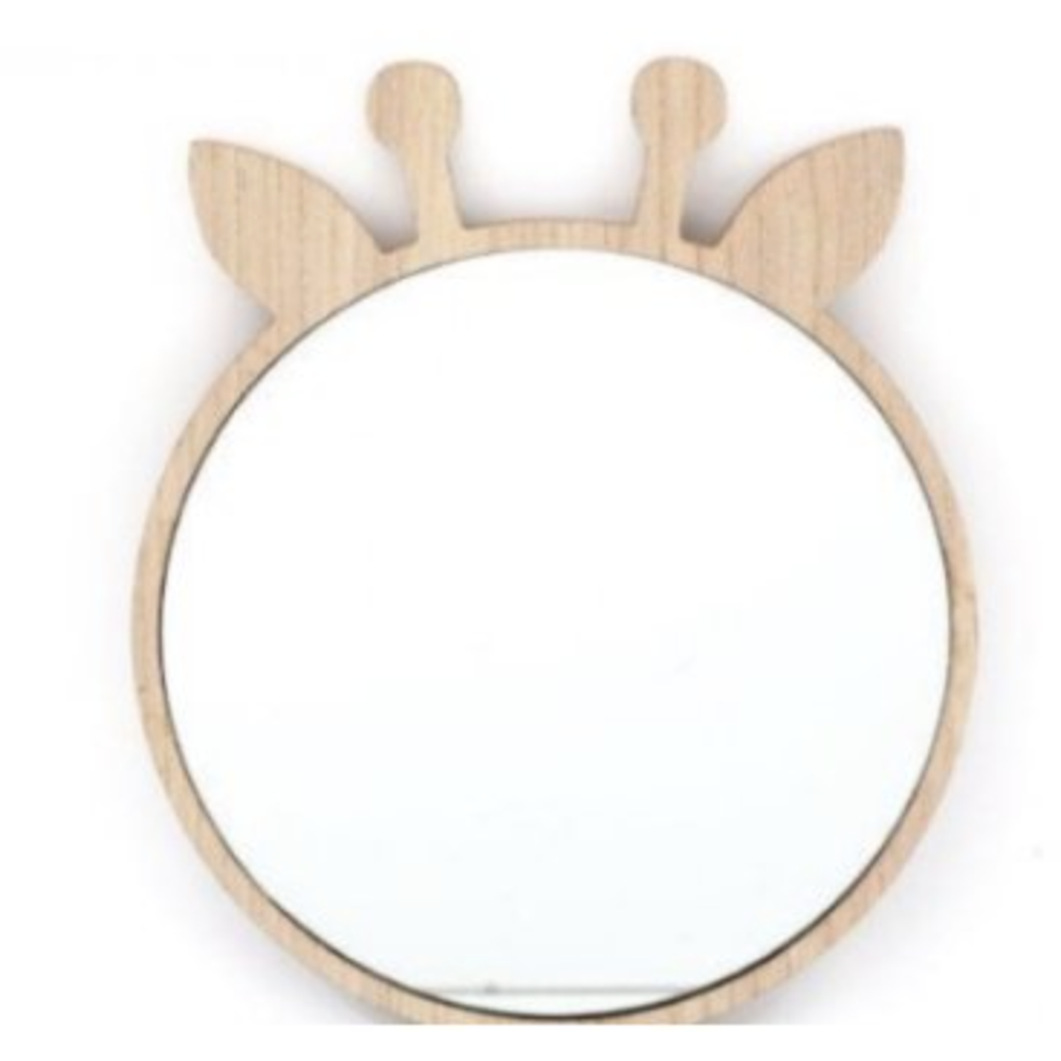 Giraffe Kids Wooden Mirror - Natural