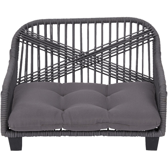 Teamson Pets Indoor Outdoor Woven Sofa Bed - Grey
