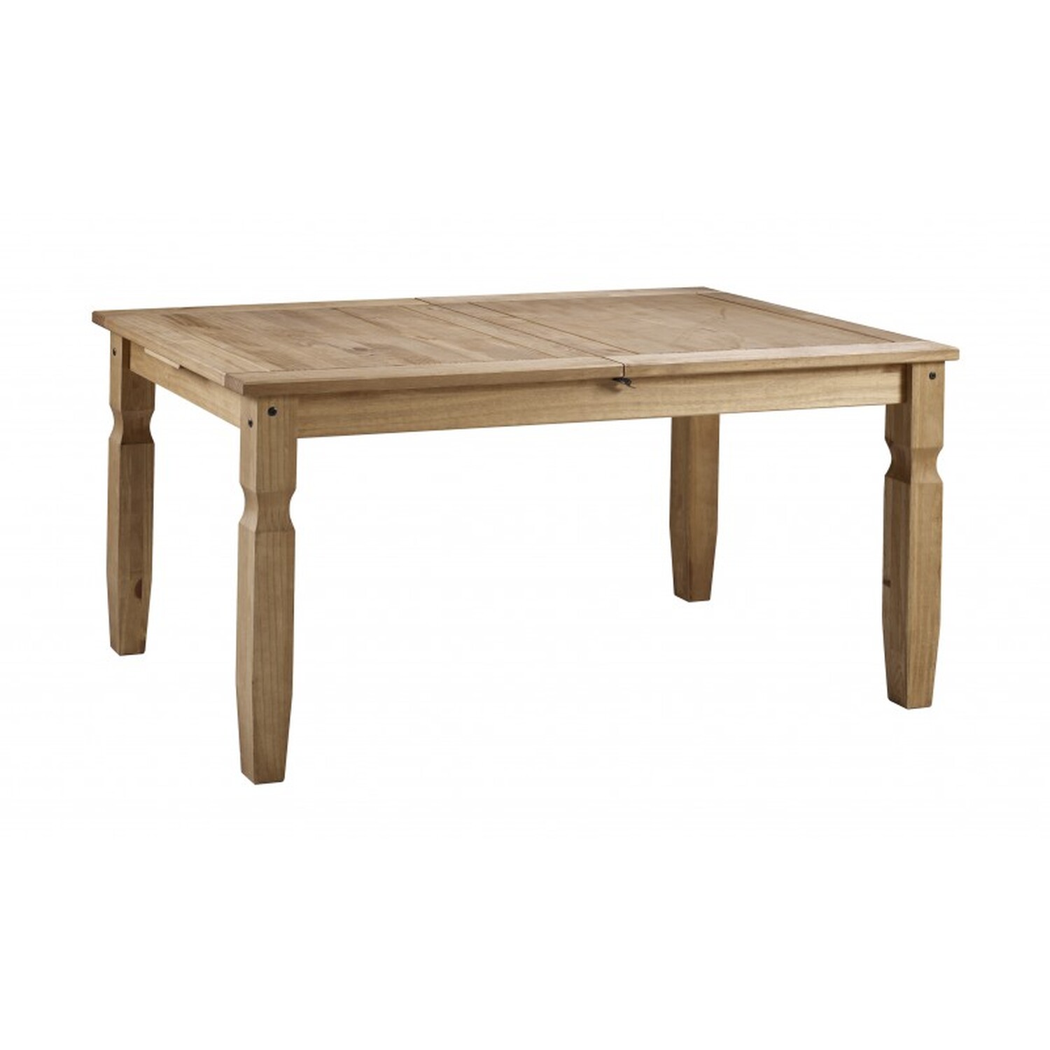 Corona Small Extending Dining Table 4 Chairs Set Solid Wood Mexican Pine Wooden - Antique Wax