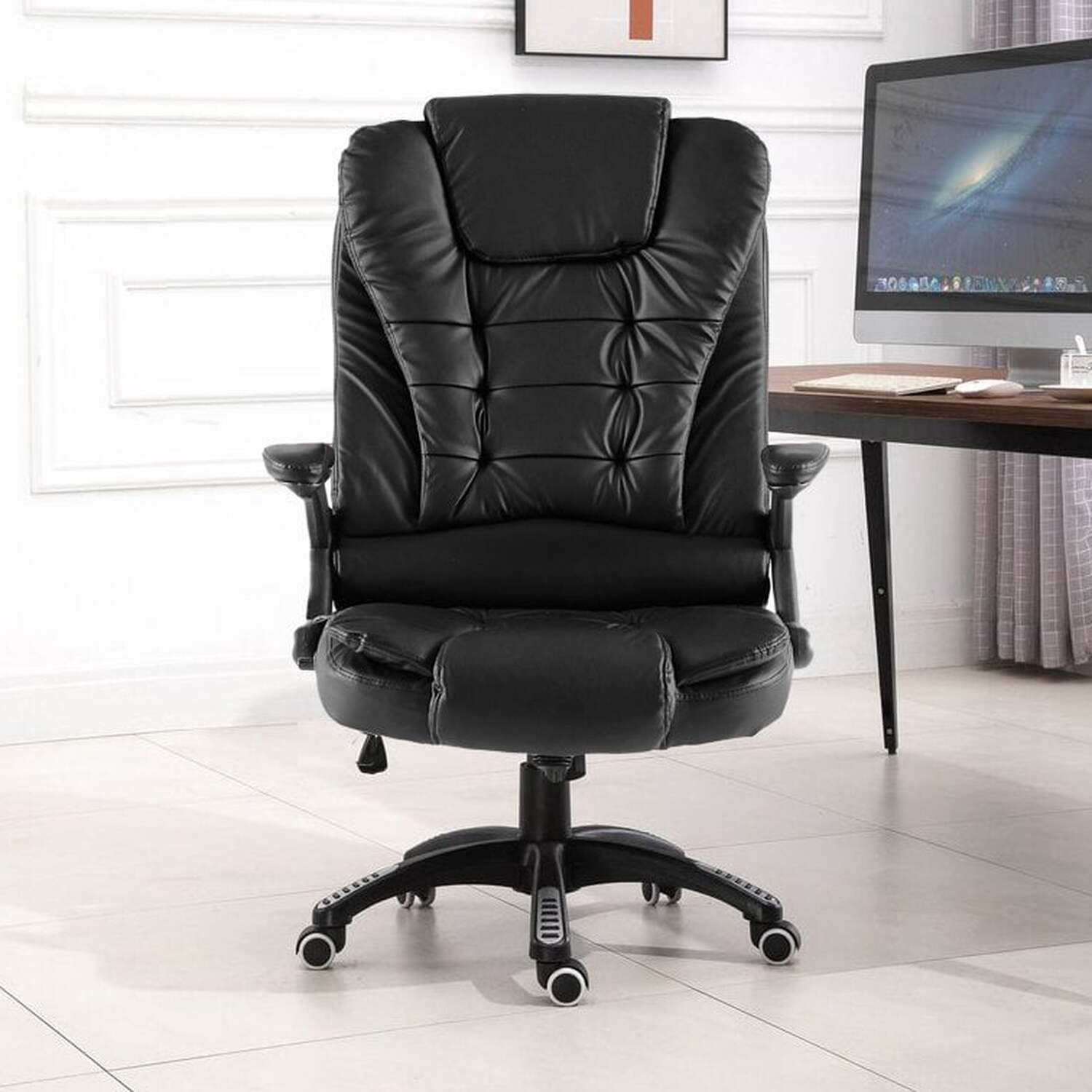 Neo Executive Office Chair with Massage Function - Black thumbnail