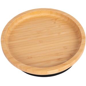 Children's Bamboo Suction Round Plate