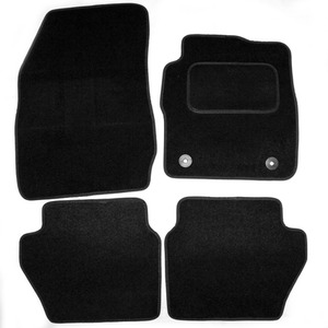 Ford Fiesta Mk7 2011 - 2017 Tailored Carpet Car Mats 4pcs Black Set