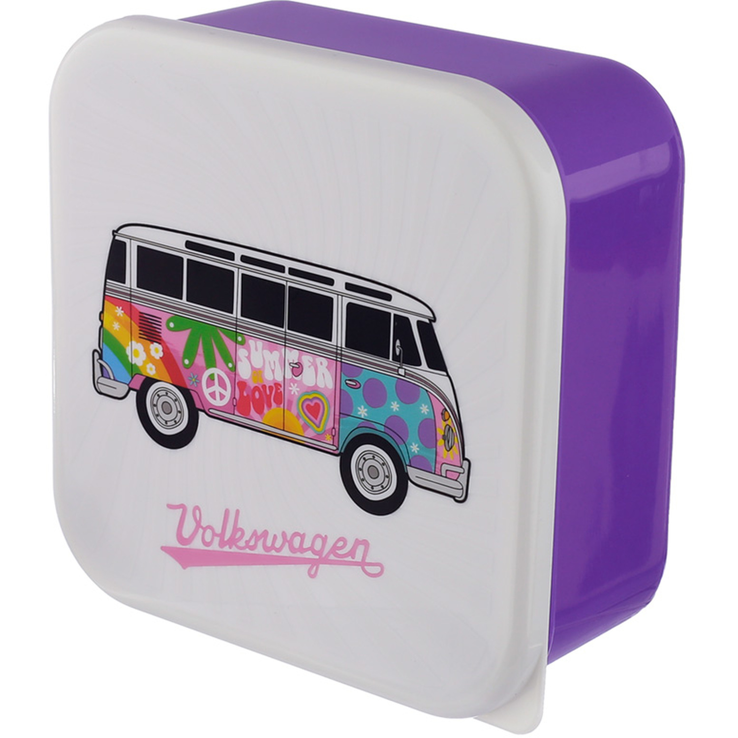 Lunch Boxes Set of 3 (MLXL) - Volkswagen VW T1 Camper Bus Summer Love