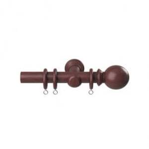 28mm Woodland Dark Oak Curtain Pole Set