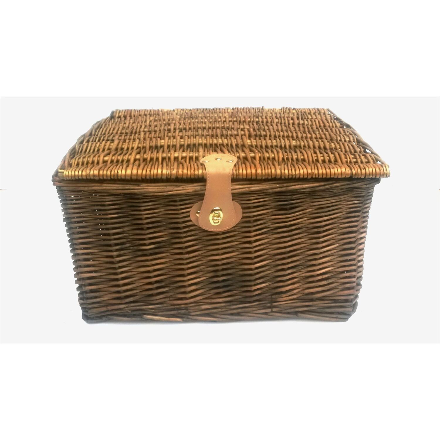 Image of Picnic Hamper Lidded Basket with Latch&hellip;