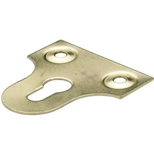 Pack of 2 Brass Effect Slotted Glass Hanging Plates