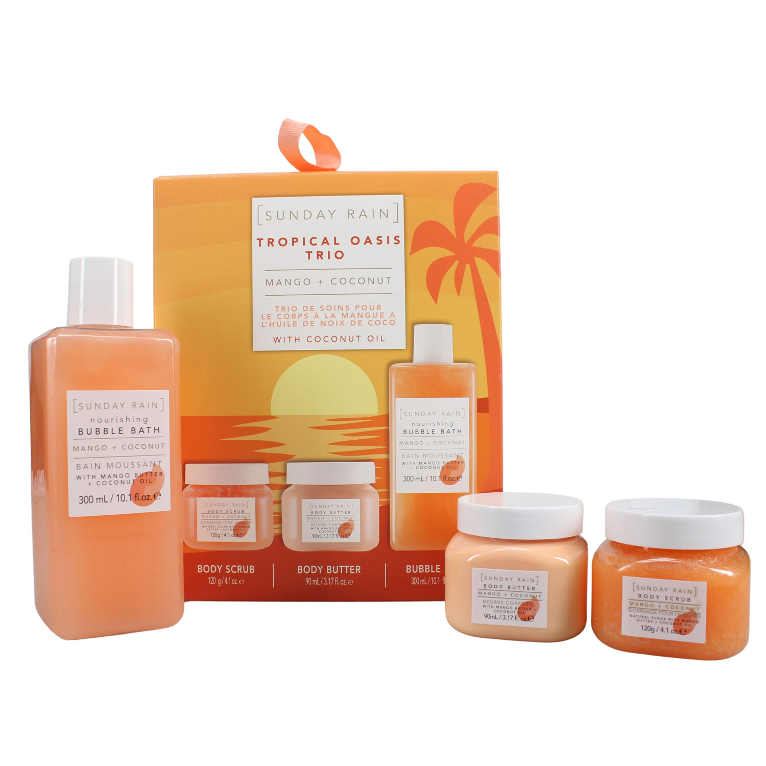 Sunday Rain Tropical Oasis Trio - Orange