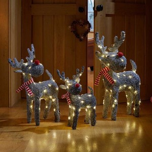 Rattan Reindeer Decoration