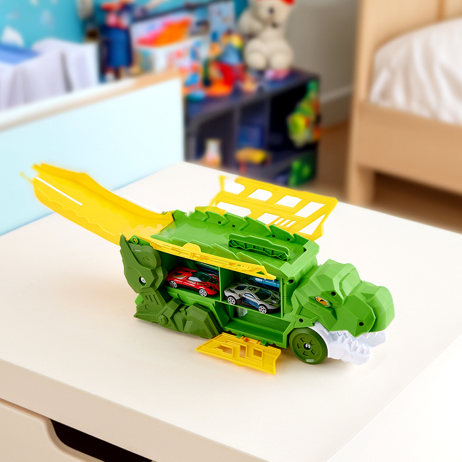 Dinosaur Truck Toy Set - Green