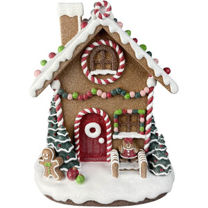 Candy Cane Gingerbread House