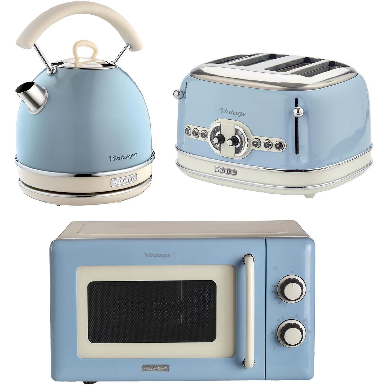 Ariete Vintage Dome Kettle, 4 Slice Toaster & Microwave - Image 6