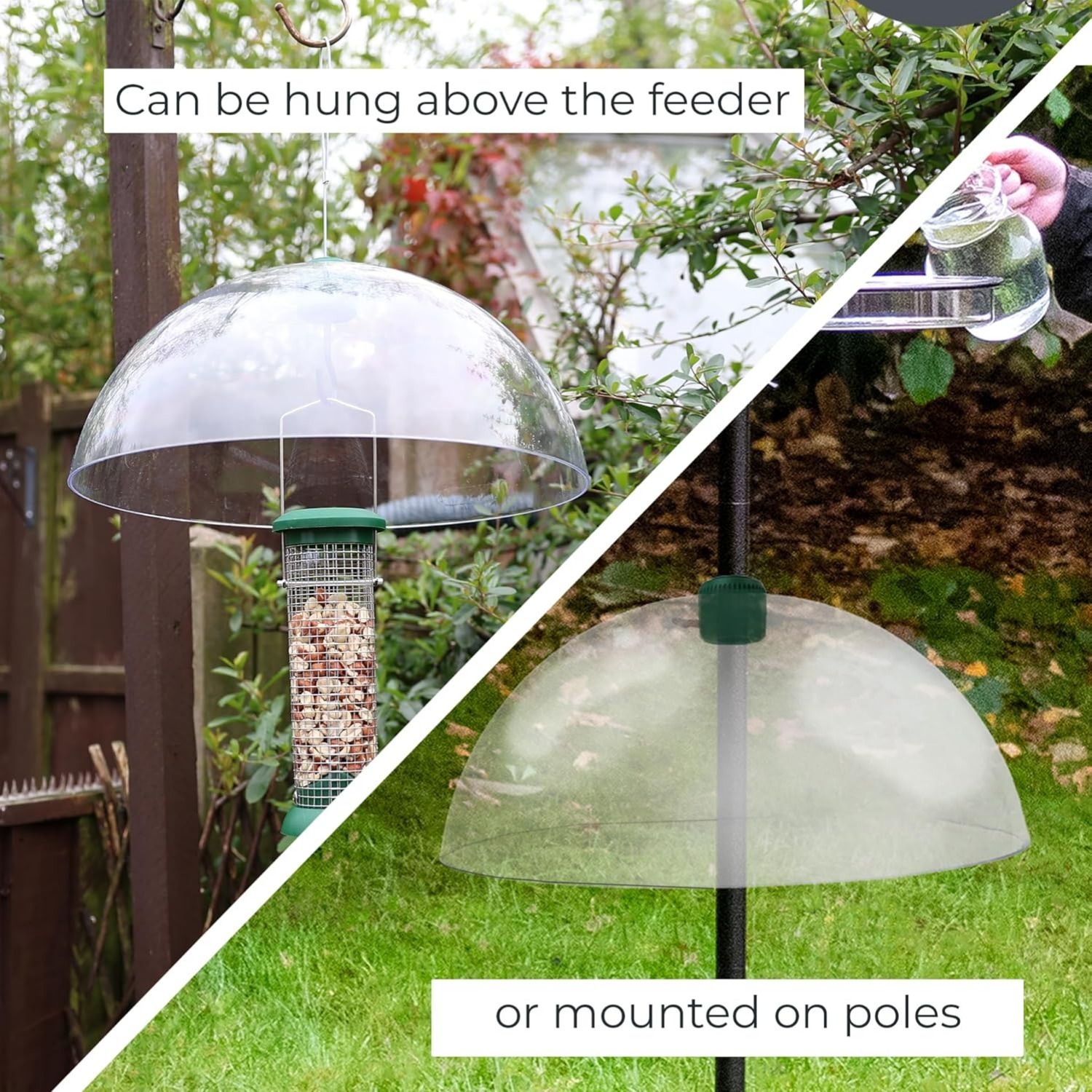 Divchi Squirrel-Proof Dome - Universal Bird Feeder Shield