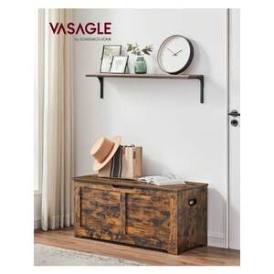 Bronze VASAGLE Chest, Bench, Blanket Box with 2 Safety Hinges, Shoe Bench shot 9038807