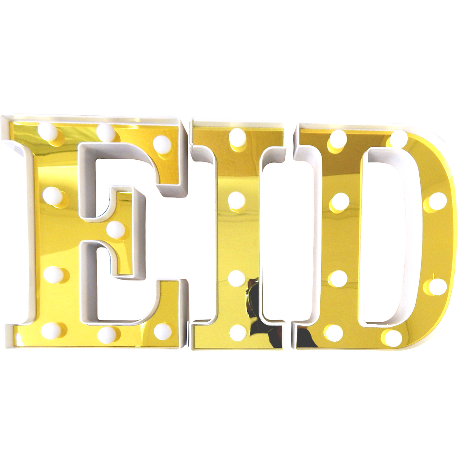 Eid LED Letter Lights - Gold