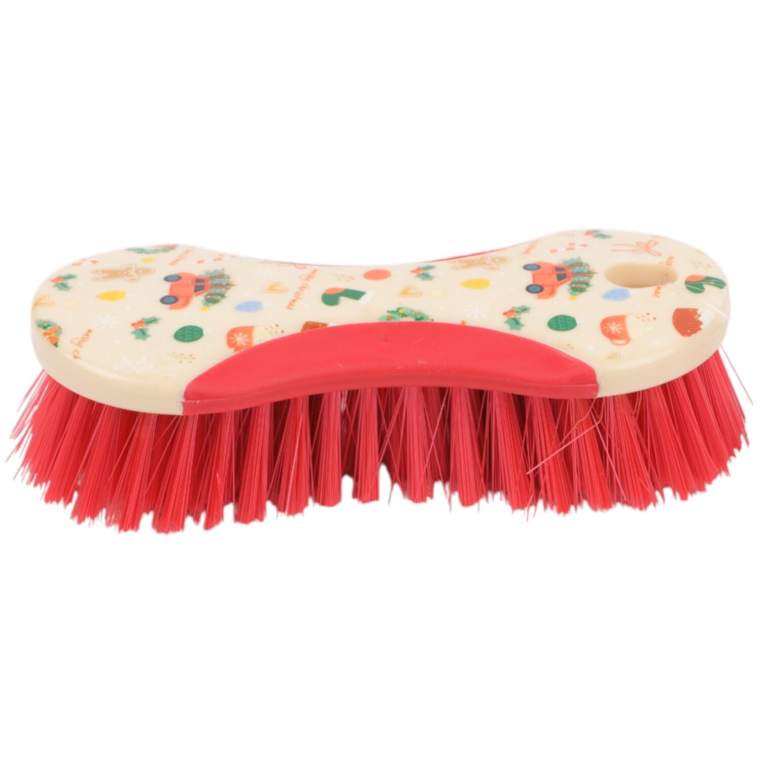 Image of Cosy Christmas Scrubbing Brush - Red