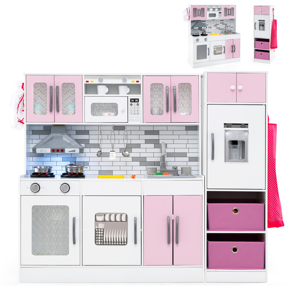 Kids Kitchen Refrigerator Set