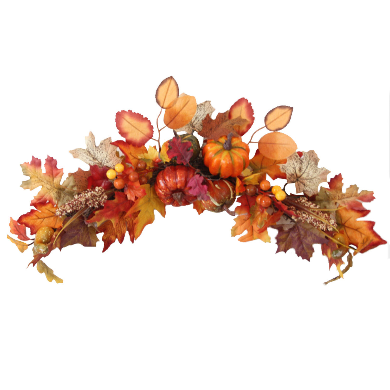 Lifeideas Artificial Autumn Maple Leaves - Orange