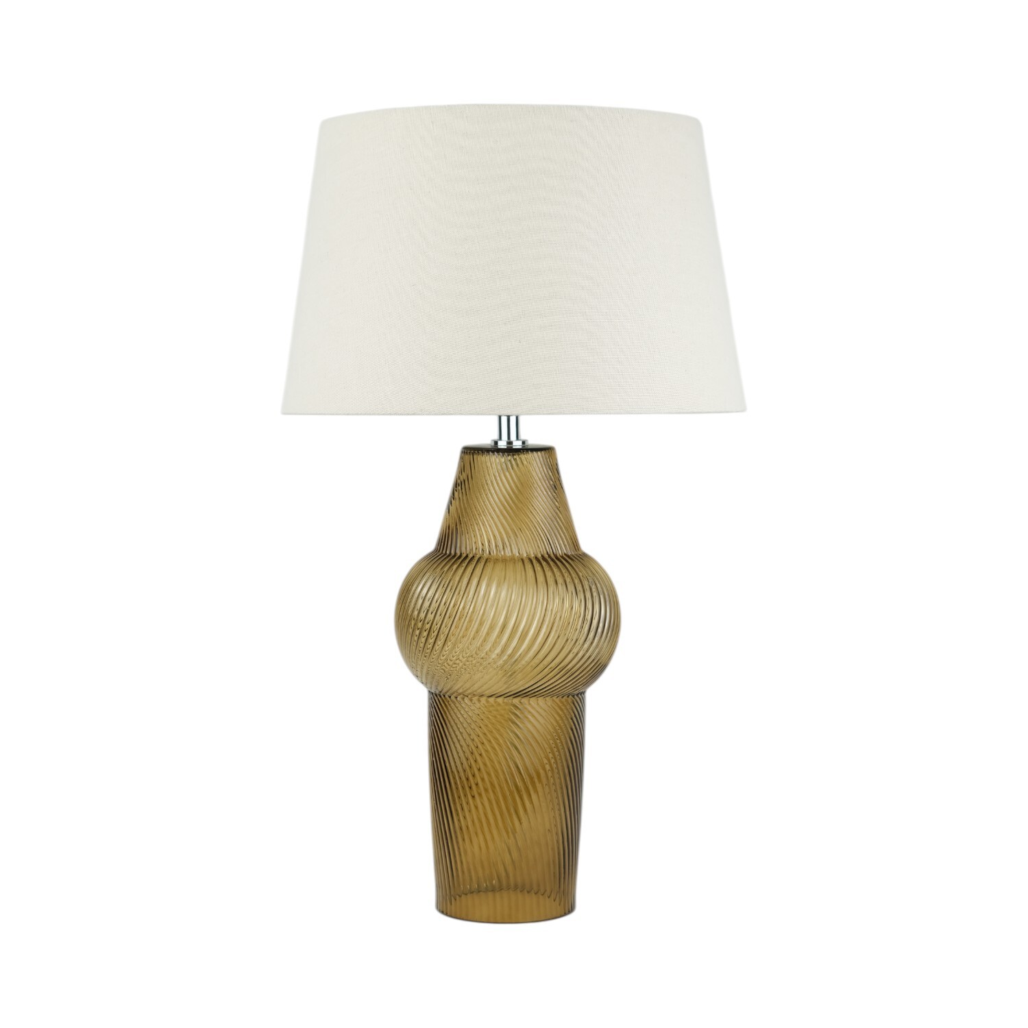 Image of Bowie Glass Table Lamp - Brown