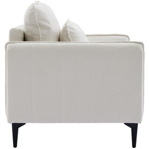 Orange Fleece Fabric Single Sofa Armchair shot 10811196
