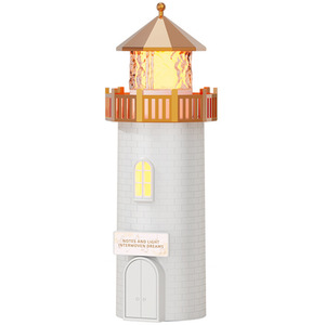 White Christmas Lighthouse Shaped Night Light shot 11396272