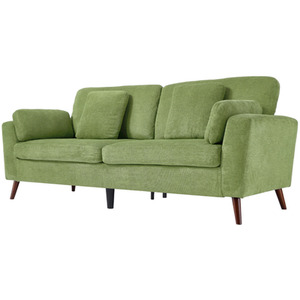 Comfortable 2-Seater Chenille Upholstered Sofa with Soft Cushions