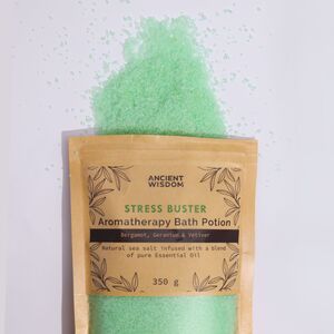 Aromatherapy Bath Potion in Kraft Bag Stress Buster