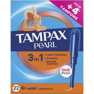 Pack of 22 Tampax Pearl Tampons