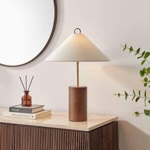 Theo White  Wood Table Lamp