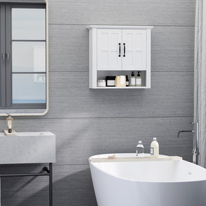 HOMCOM Bathroom Wall Cabinet Medicine Cabinet with Adjustable Shelf