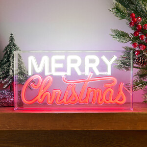 Merry Christmas LED Block Light