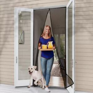 Magnetic Mosquito Net Screen for Doors & Windows - Black